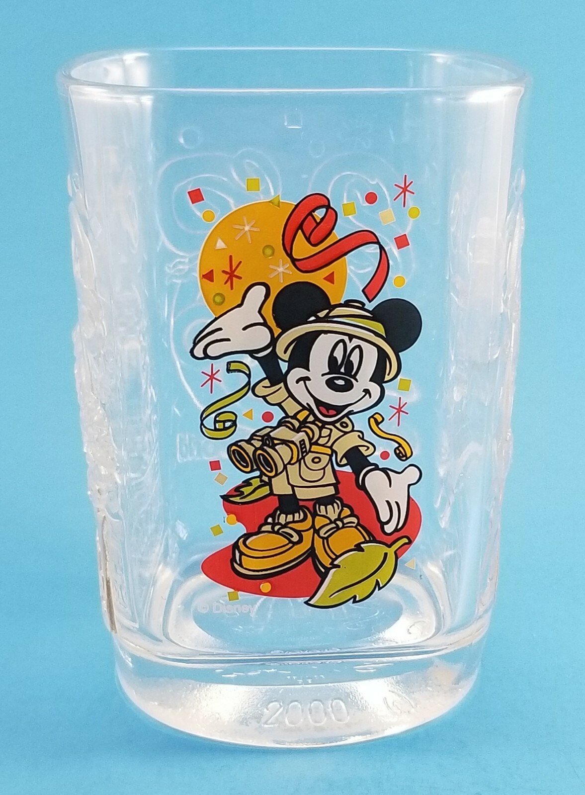 MICKEY MOUSE ON SAFARI McDonalds Glass 2000 Walt Disney World Celebration