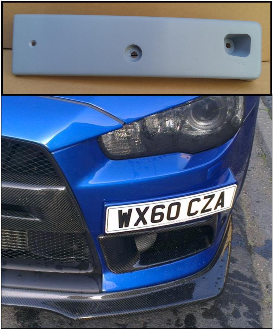 Shorter length Number Plate Holder Bracket FOR Mitsubishi Evolution Evo 10 EVO X