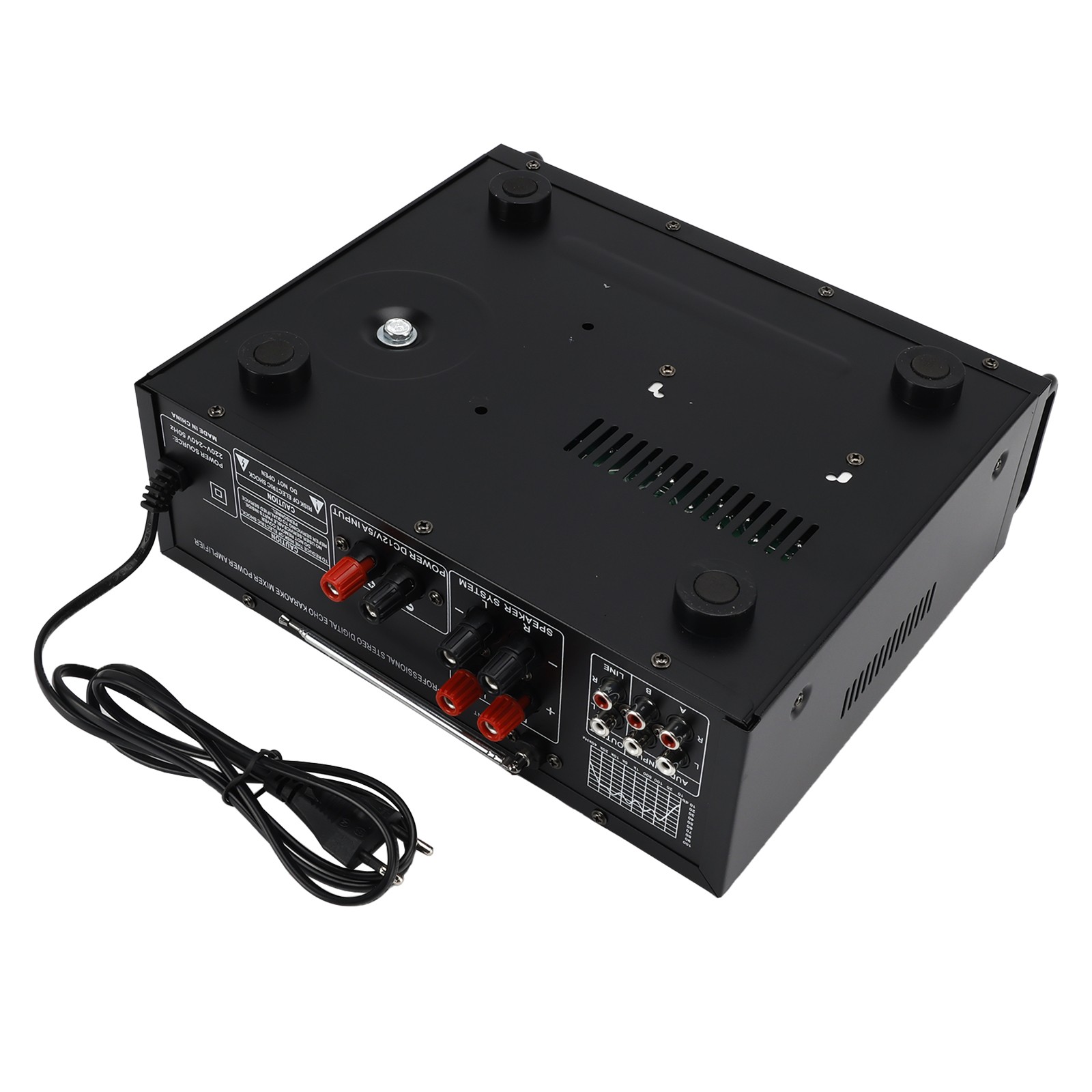 SUNBUCK 400W RMS 2000W Peak Stereo Amp BT 5.0 USB/SD FM Mic Inputs Home Car