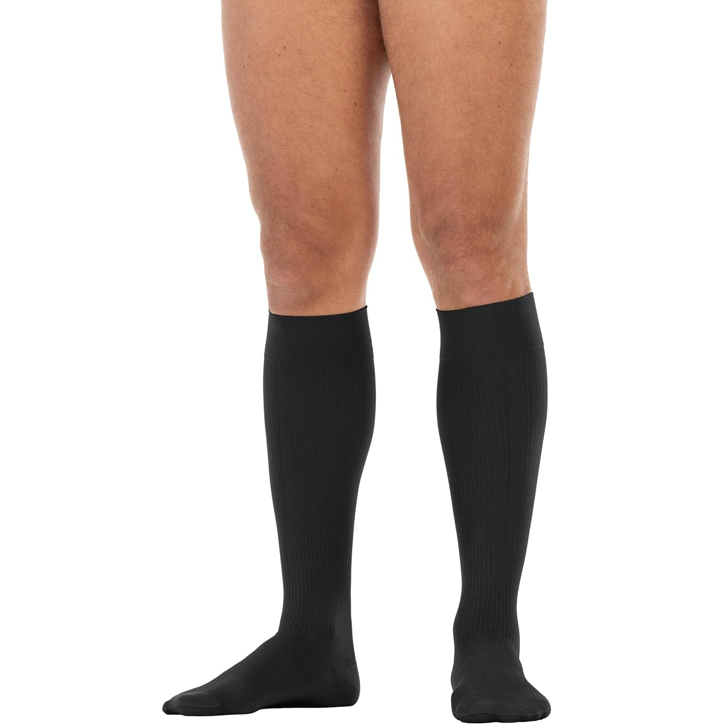 Formen Compression Socks 15-20 Mmhg Knee High, with Softfit Band, Closed Toe, Bl