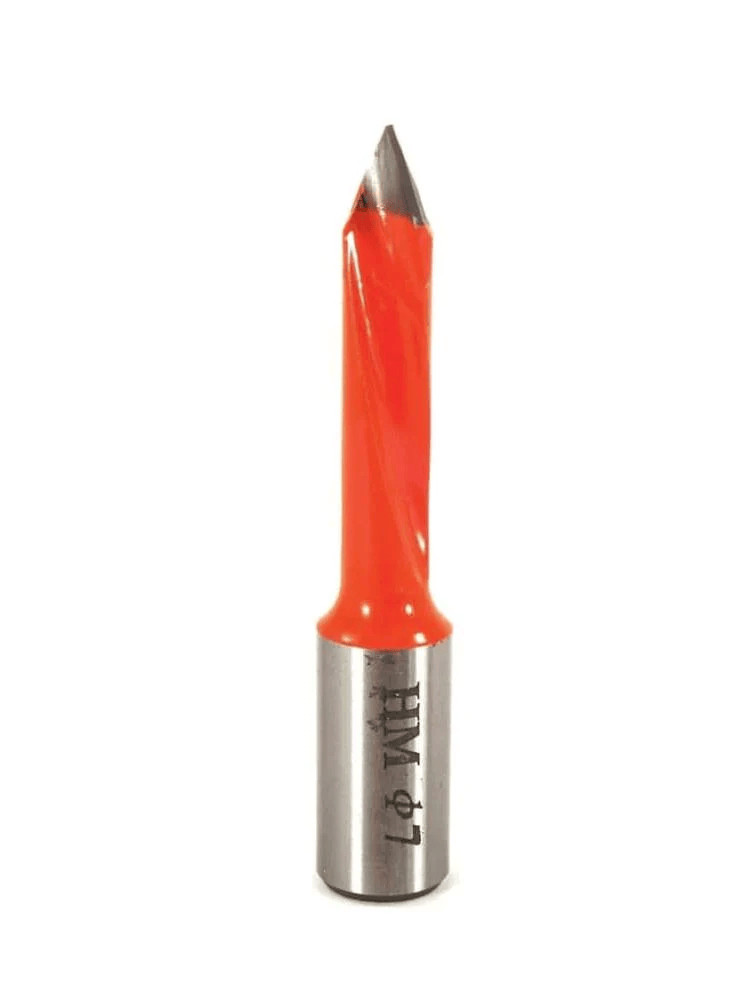 Whiteside DT7-57LH Left Hand V-Point Dowel Drill 7mmCD, 57mmOAL