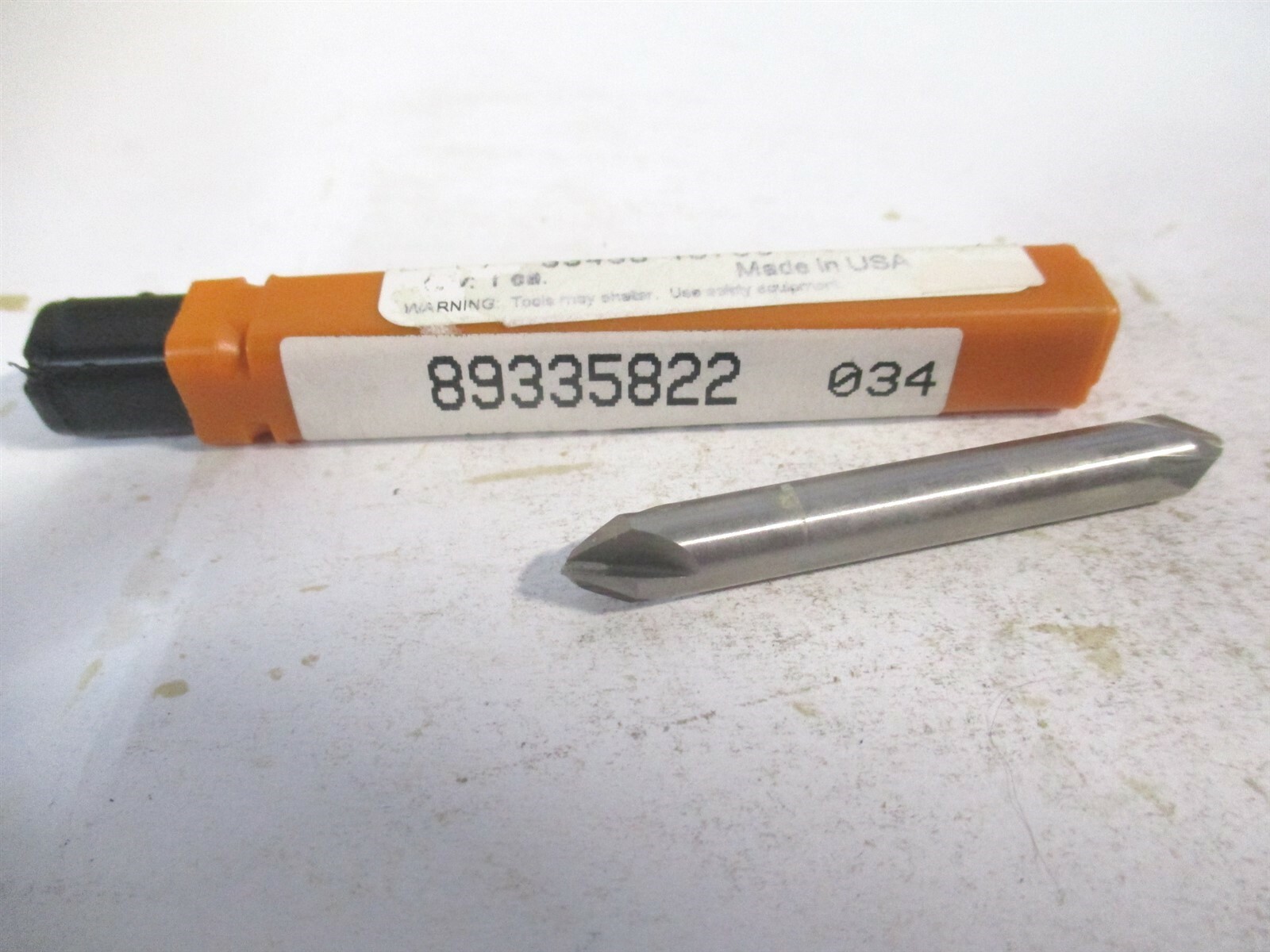 (18736) 1/4" x 1/4" x2" OAL 60° High Speed Steel 4 Flute Straight Countersink