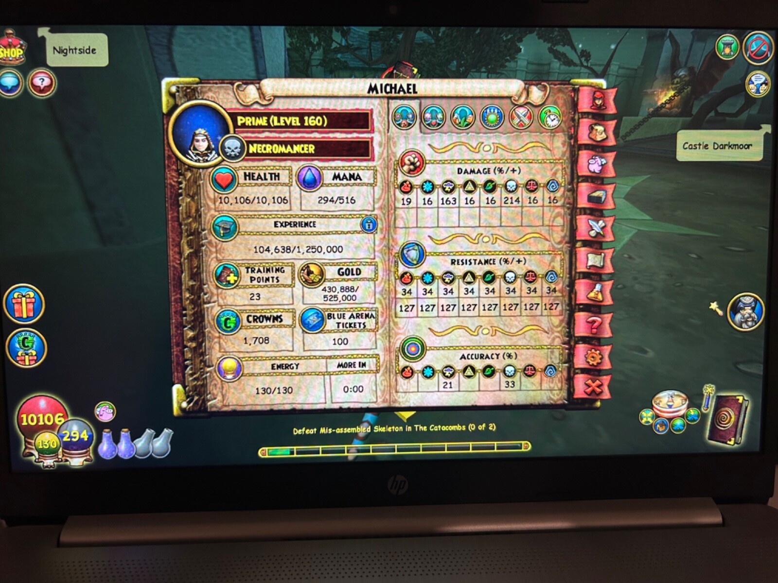 wizard101 account