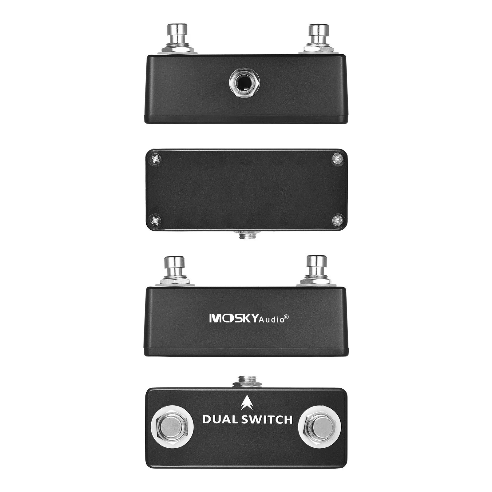 Compact Dual Momentary Footswitch Effects Pedal for Electric Guitar