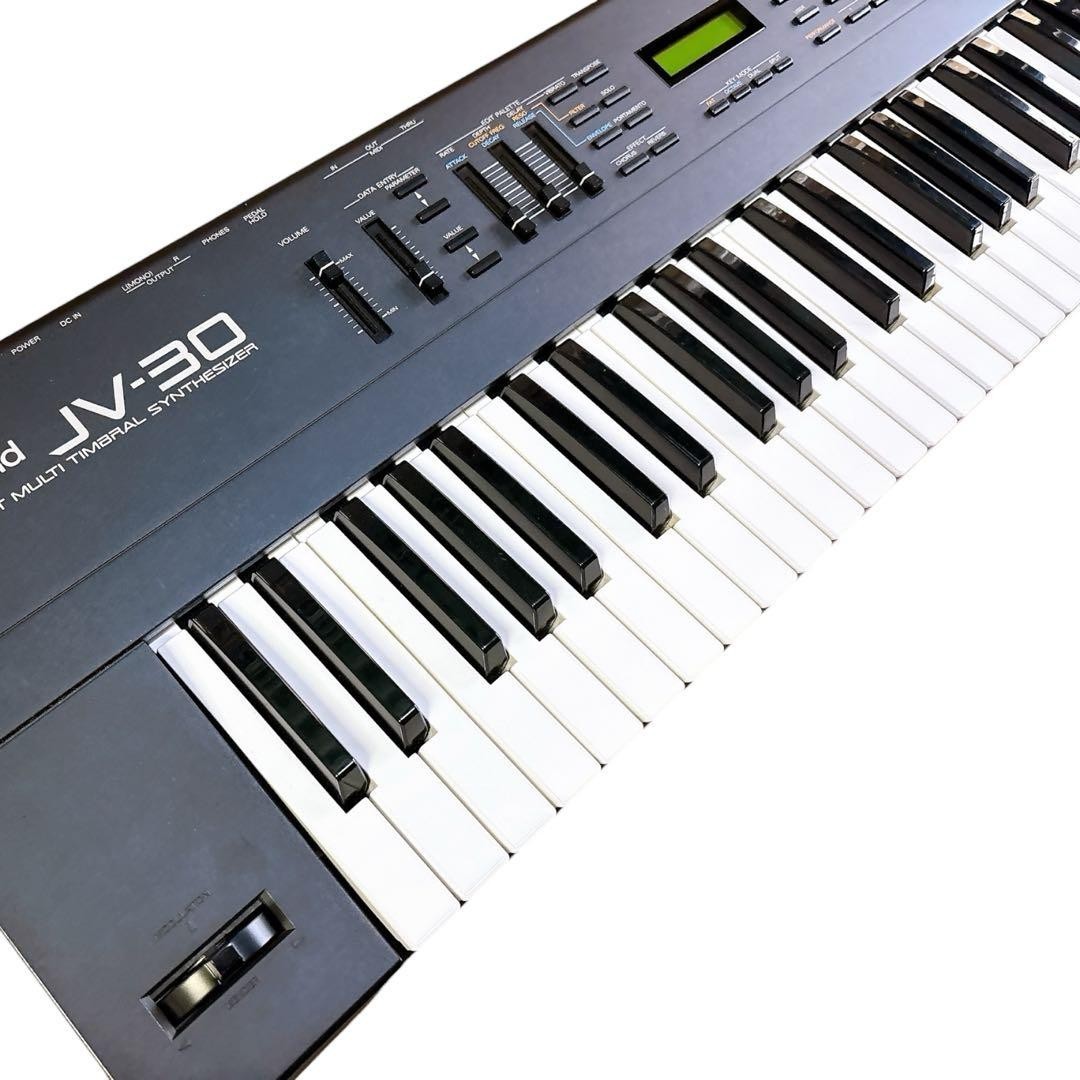 Roland JV-30 61-Key Synthesizer Keyboard Digital Piano Tested Working w/ AC