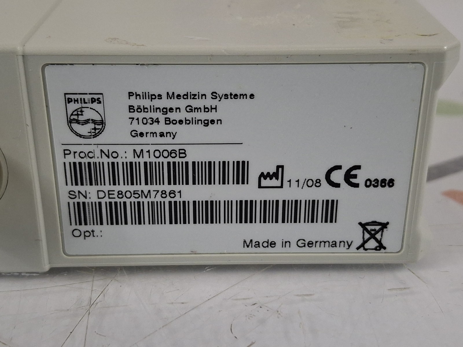 Philips M1006B Single Parameter IBP Module