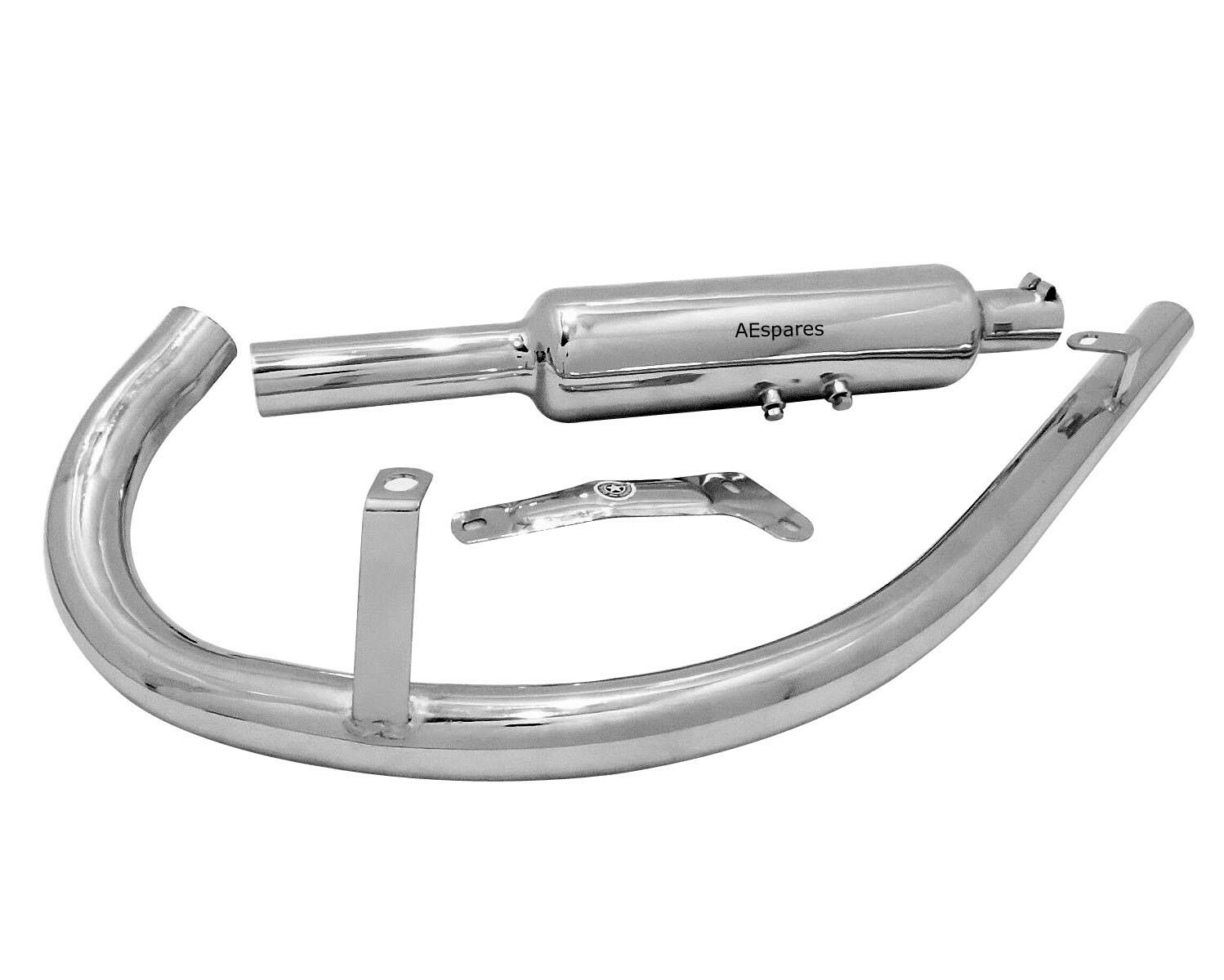 Fits Royal Enfield Bullet 500cc Short Exhaust Silencer And Pipe S2u
