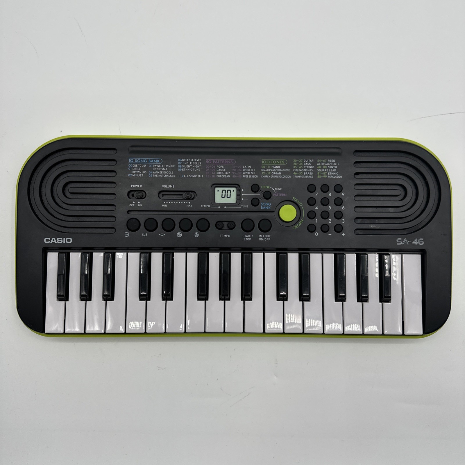 Casio SA-46 Portable 32-Key Electronic Keyboard Tested Works No Cord