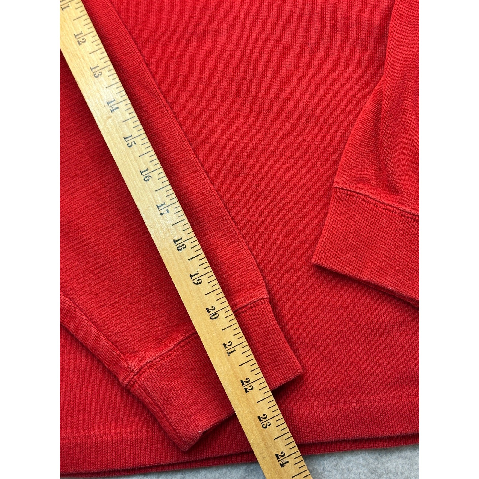 Polo Ralph Lauren Quarter Zip Pullover Cotton Knit Red Medium Classic Prep