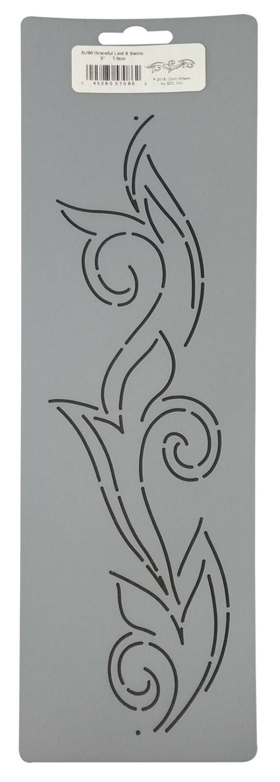 Quilting Stencils Swirl Leaf Quilt Patterns Wavy Leaves Background Border Design