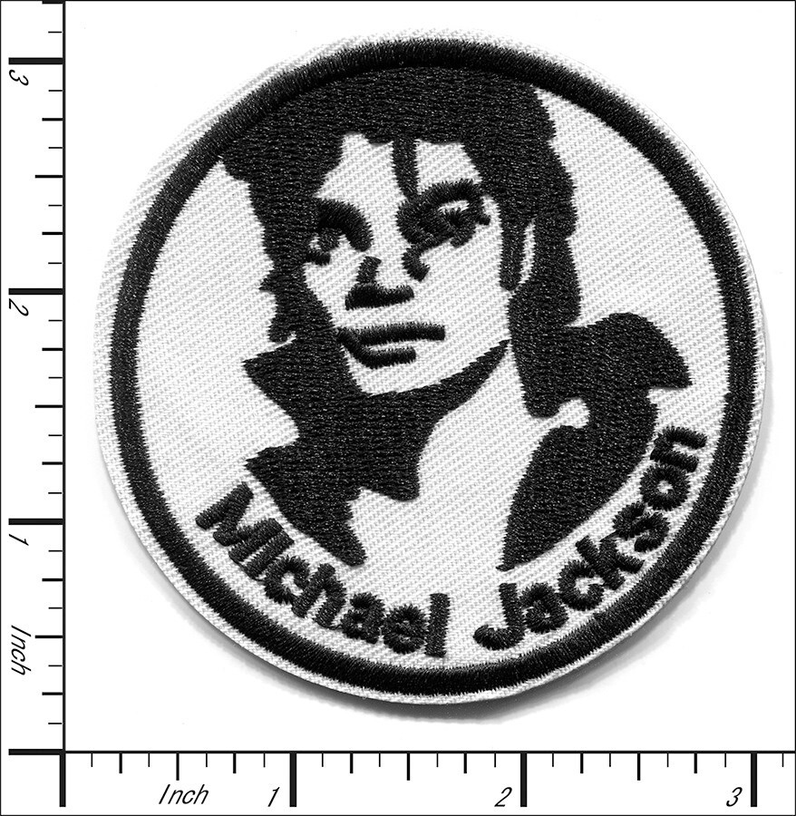 30 Pcs Embroidered Iron on patches Michael Jackson  74x74mm AP056mJ3