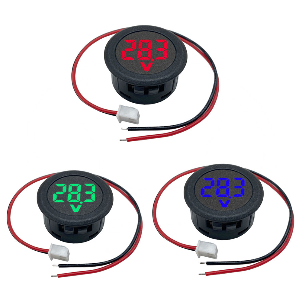 1/5/10PCS LED Digital Display Voltmeter DC 4-100V Anti-Reverse Protection Tester