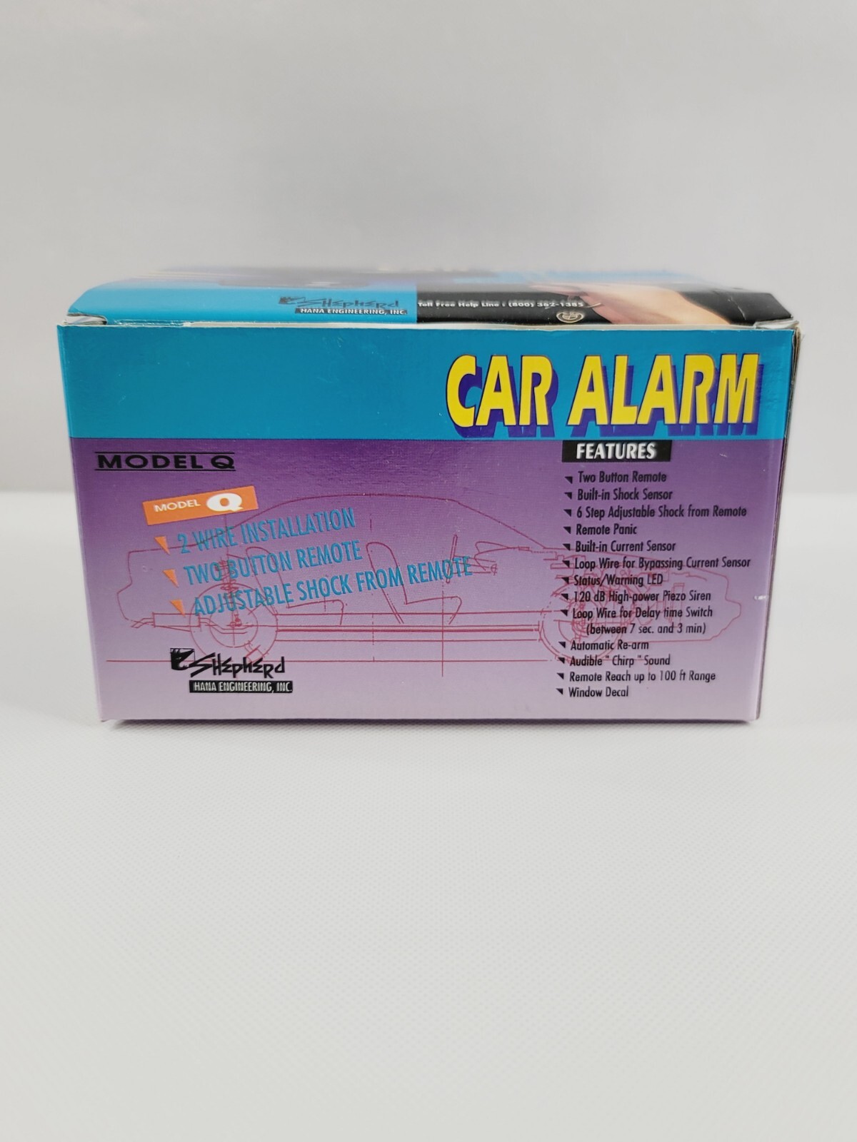 Shepard Model Q Car Alarm Hana Engineering New Open Box