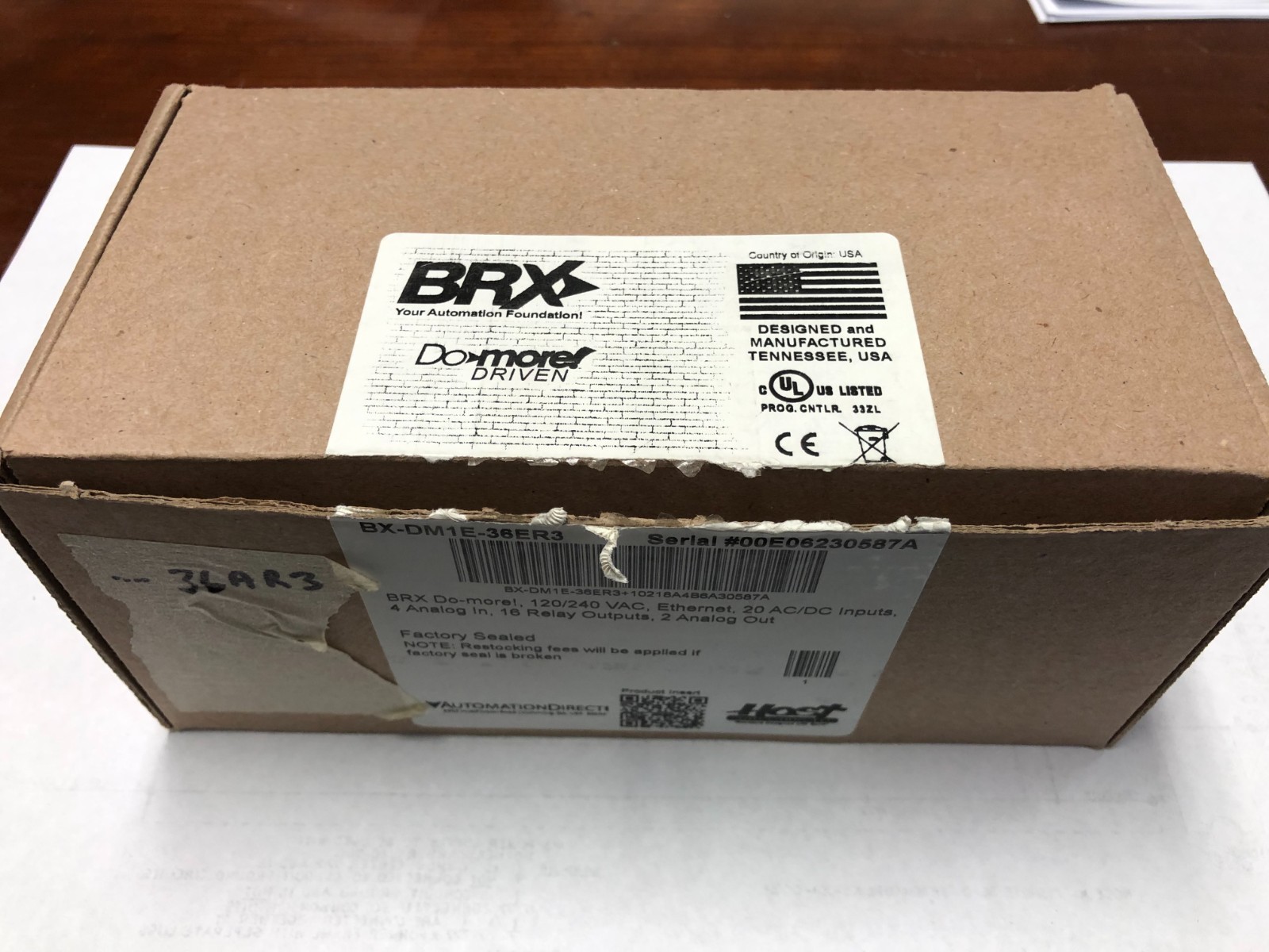 New open box BX-DM1E-36AR3 BRX do-more plc 85-264VAC