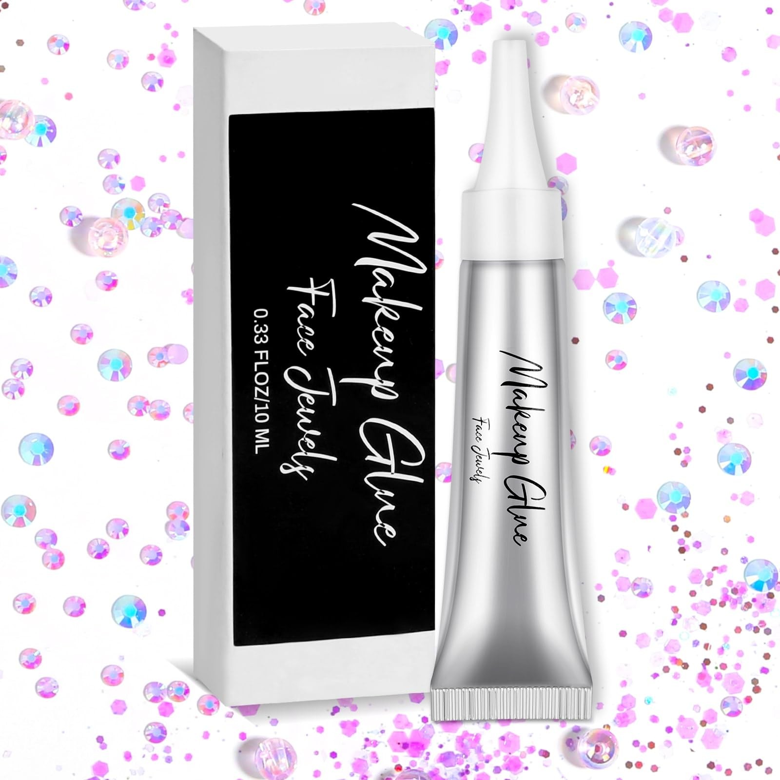 Face Makeup Glue Gum Spirit Adhesive Cosmetic Rhinestones clear