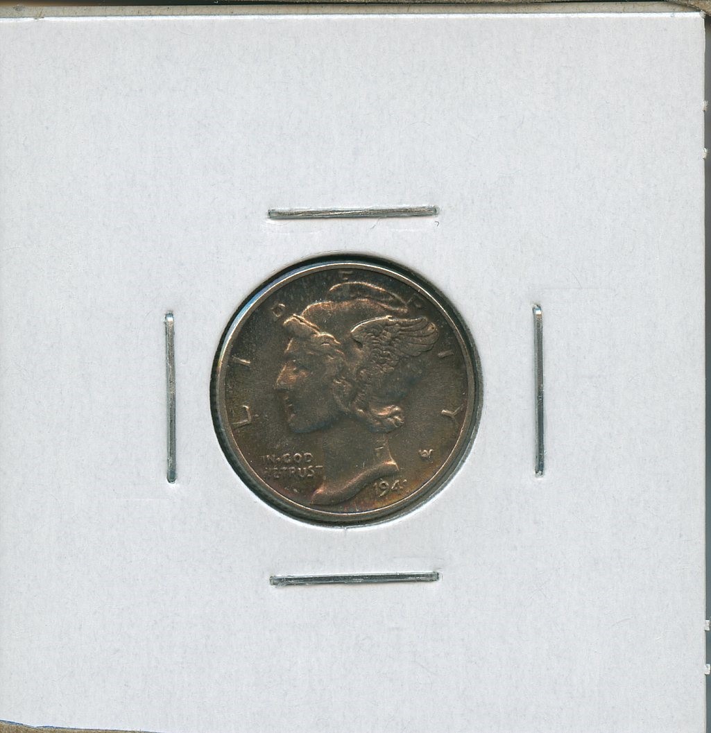 1941 P Mercury Dime 10c US Mint Silver Coin 1941-P