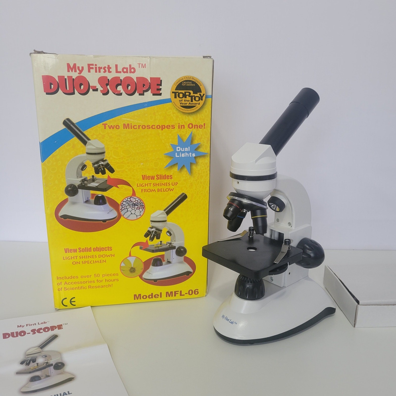 My First Lab MFL-06 Duo-Scope Microscope Two Microscopes in One with Box, Works