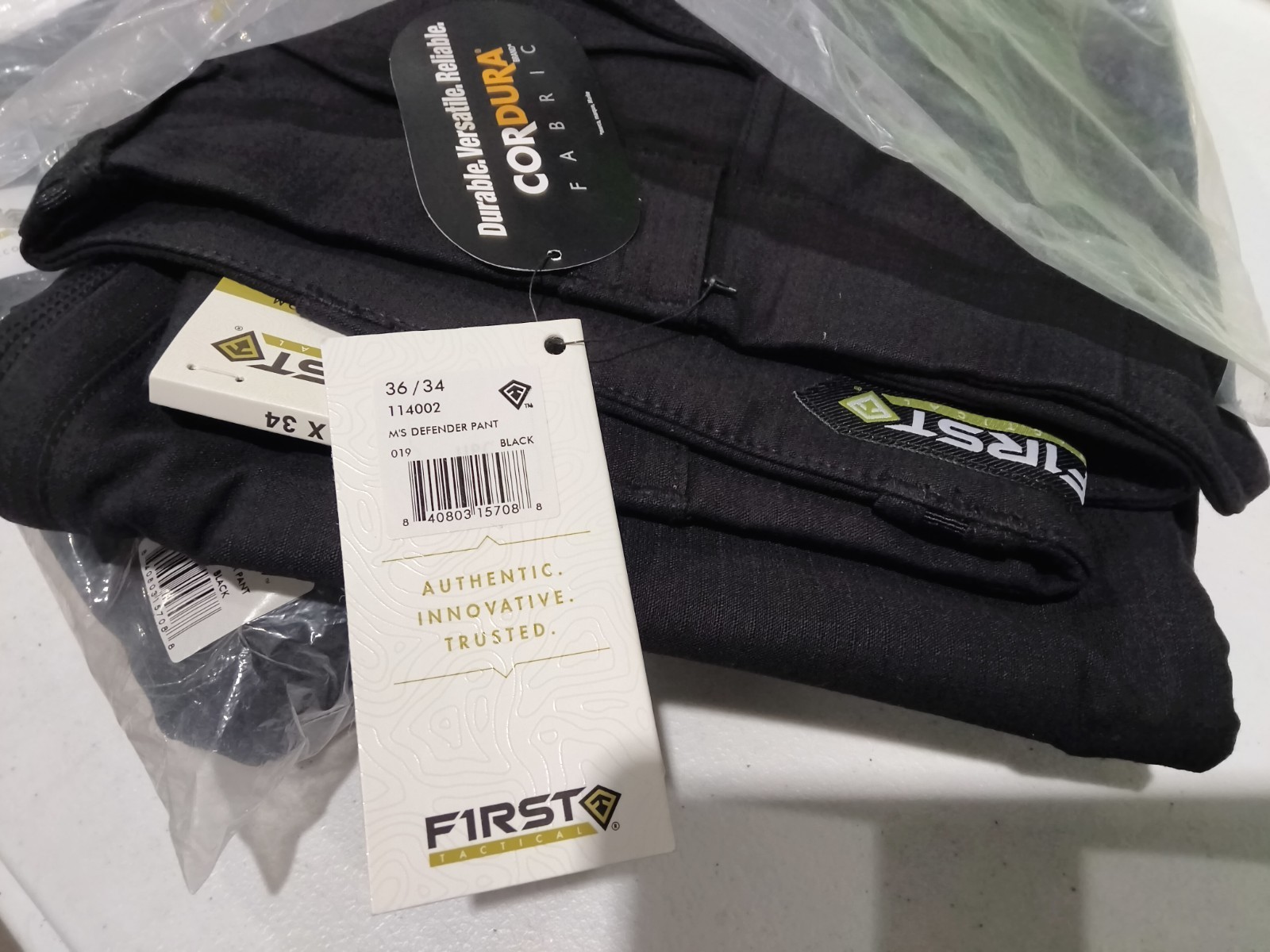 NWT First Tactical Men's Defender Pant 36x34 Black