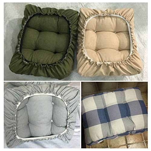 Padded Rectangle Bar Stool Cover Cushion with Elastic Fabric Satori Stool Sea...