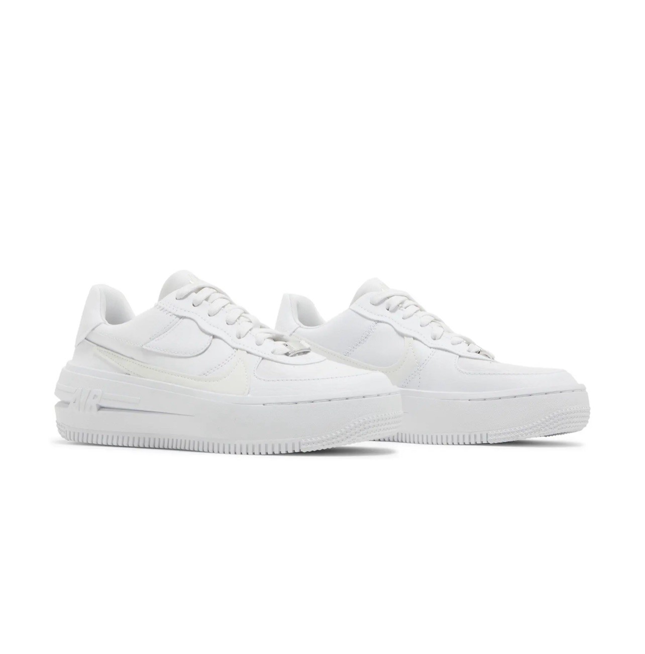 Nike Air Force 1 PLT.AF.ORM Sneakers, Women's 10 DJ9946-100, Summit‘Triple’White