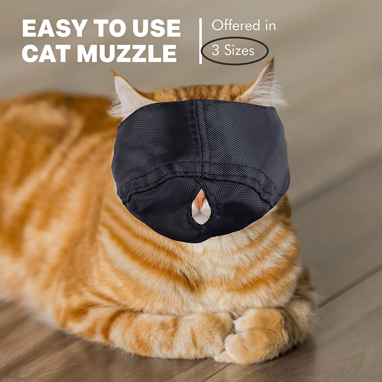 - Cat Muzzle for Grooming - Gentle and Soft Muzzle - Cat Grooming Supplies - Nyl