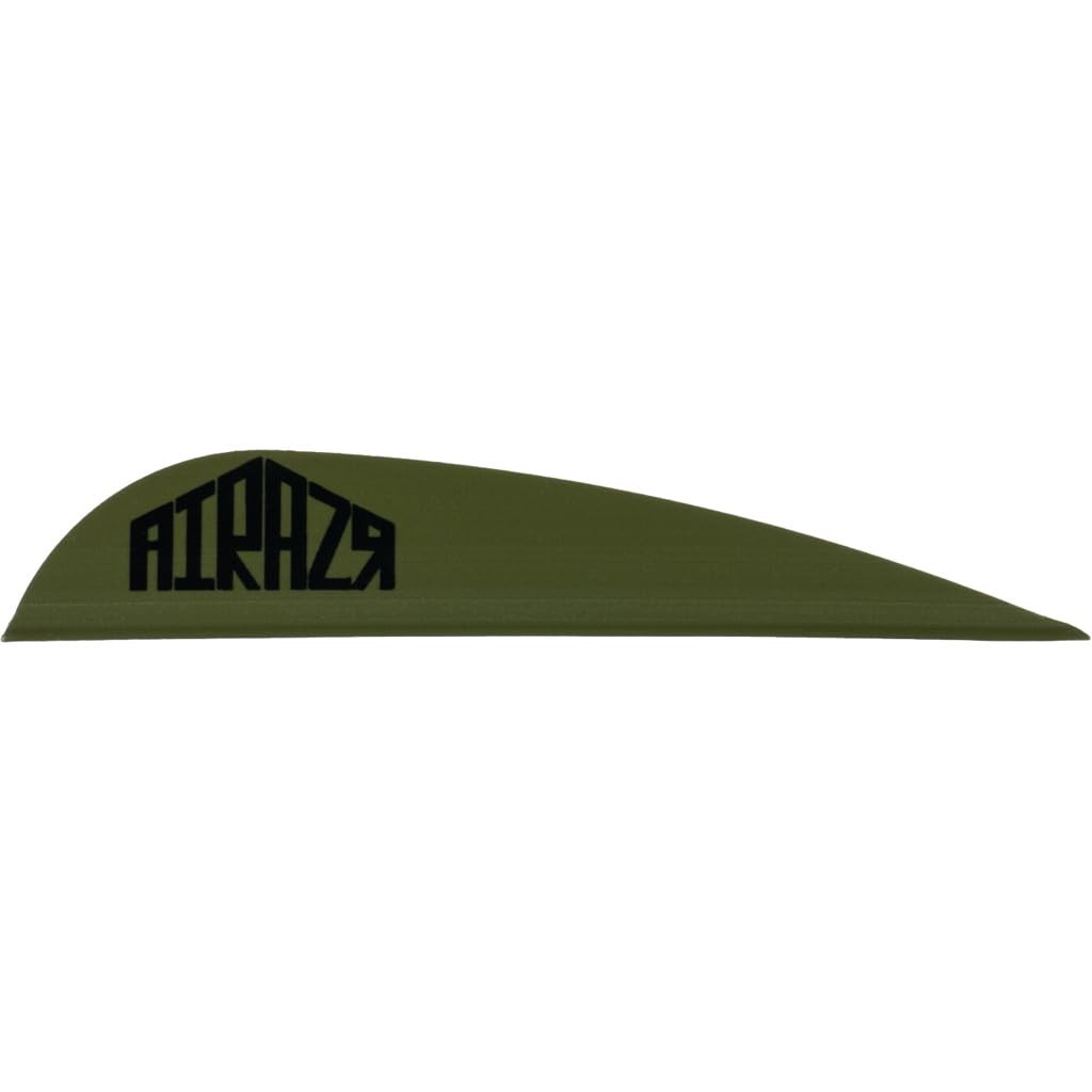 AIRAZR OD Green 50 Pack Lightweight Quiet Stiff Vanes for Hunting Archery