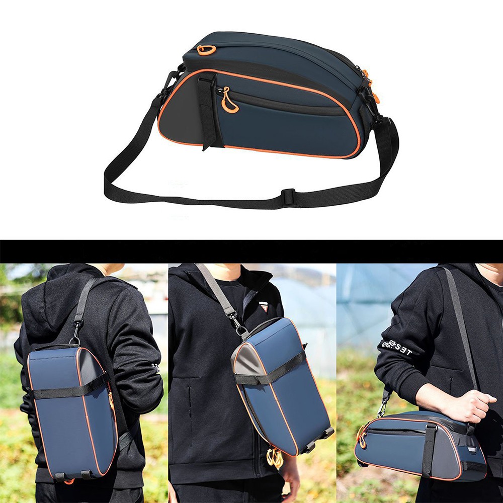 Waterproof Bicycle MTB Bike Tail Seat Rear Rack Bag Pannier Bag 8L Large Cycling
