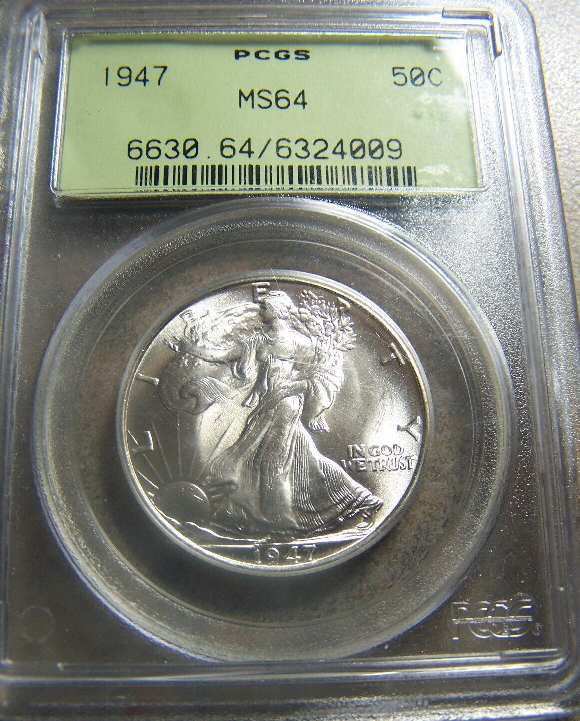 1947 Walking Liberty Half -- PCGS MS64 -- Bright White