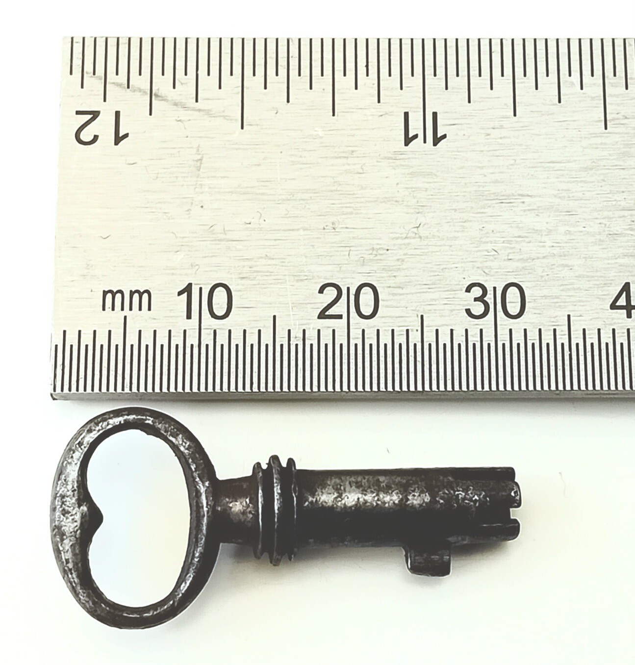 Antique Original C19th Bramah Key 30mm Lock Box Tantalus Writing Slopes