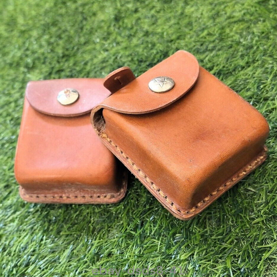 1pc Chinese Military Surplus Type 62 Cowhide Compass Leather Box
