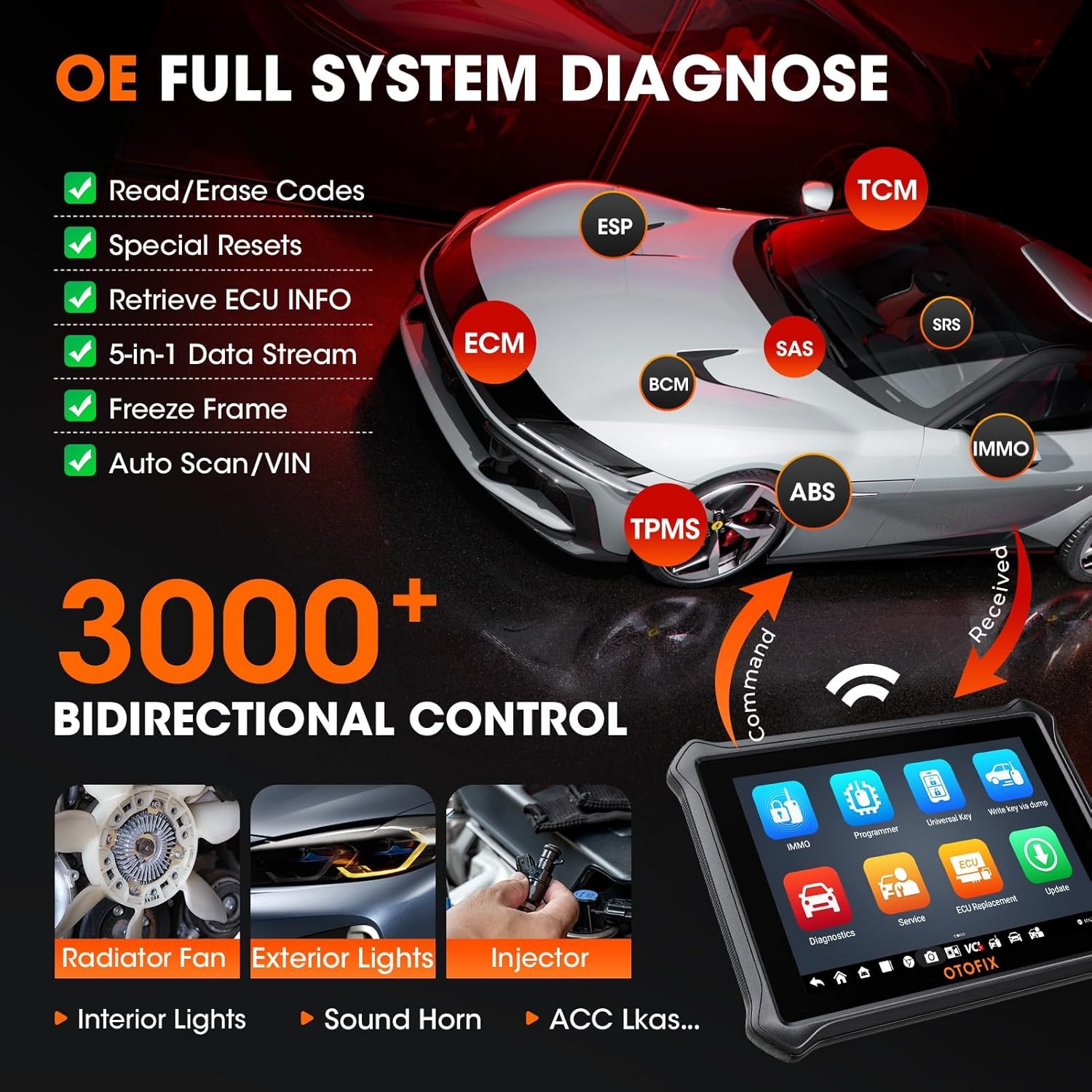 2025 Newest OTOFIX IM1 IMMO & Key Fob Programming All System Car Scanner Tool