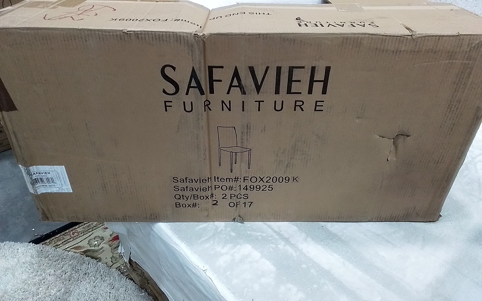 Safavieh KARNA KD SIDE CHAIR, Reduced Price 2172770382 FOX2009K