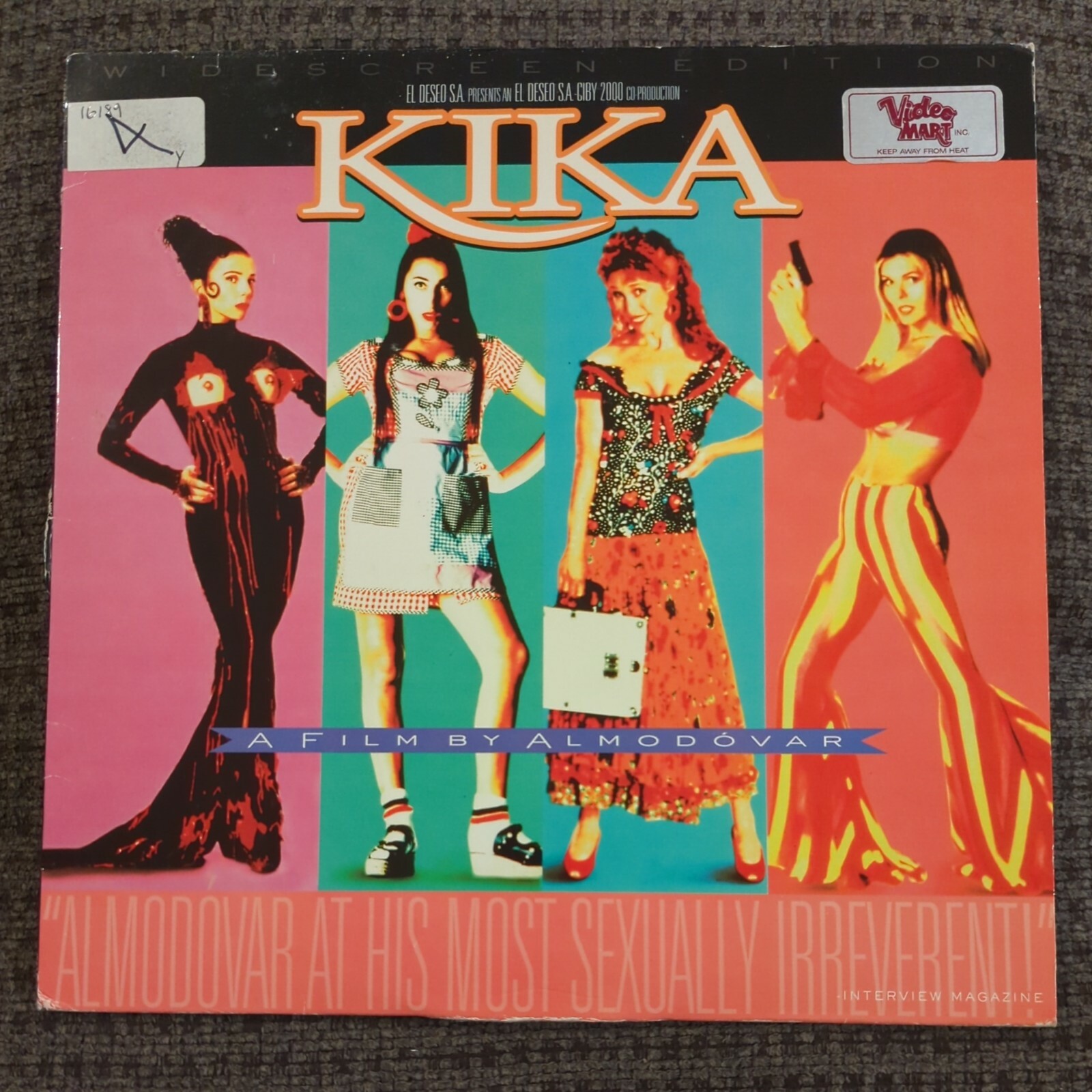 Kika Laserdisc Movie Widescreen Edition