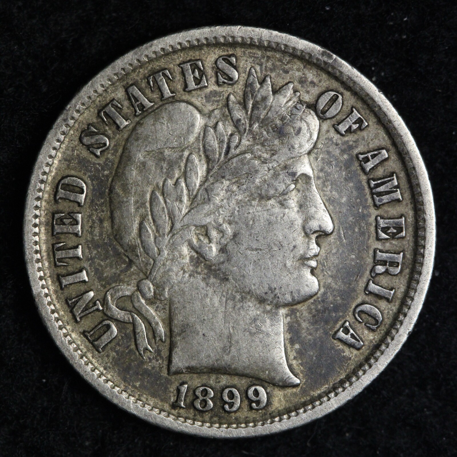1899 Barber Silver Dime CHOICE AU E174 JNM
