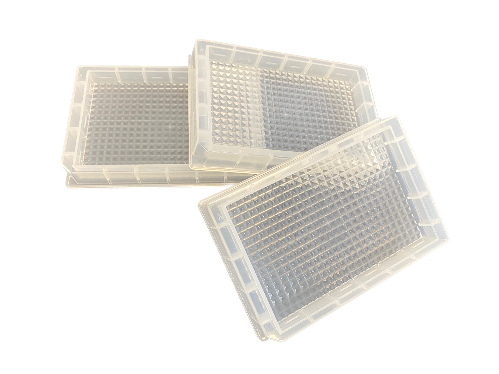 (Lot of 3) Laboratory Low Profile 384-Channel Trough Reservoirs