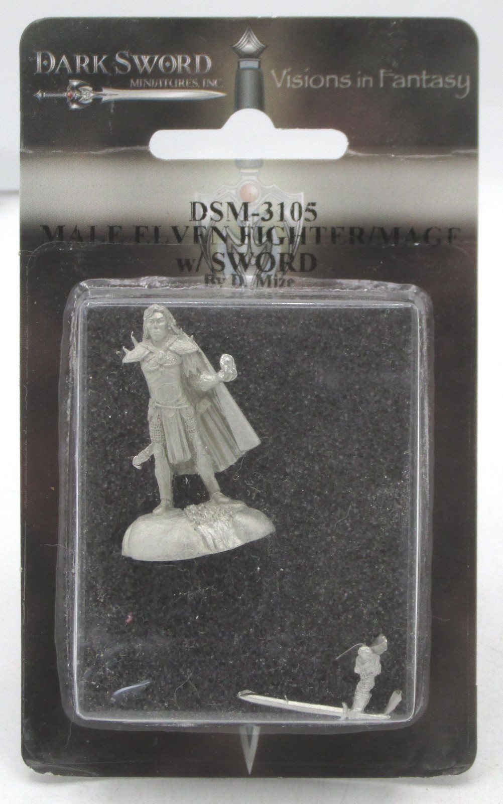 Dark Sword DSM-3105 Male Elven Fighter Mage with Sword (Caldwell) Bedlam’s Bard