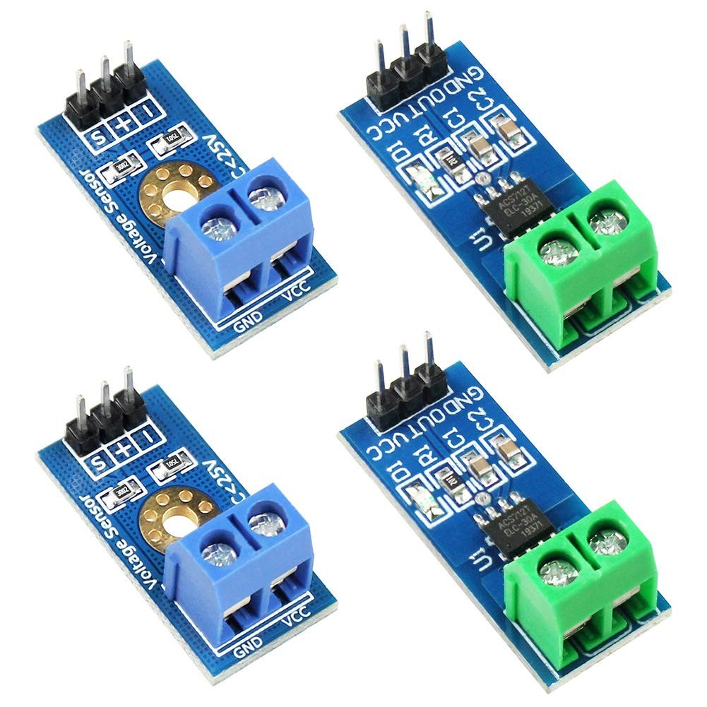 Versatile 30A Current and Voltage Sensor for Arduino - Ideal for DIY Electronics
