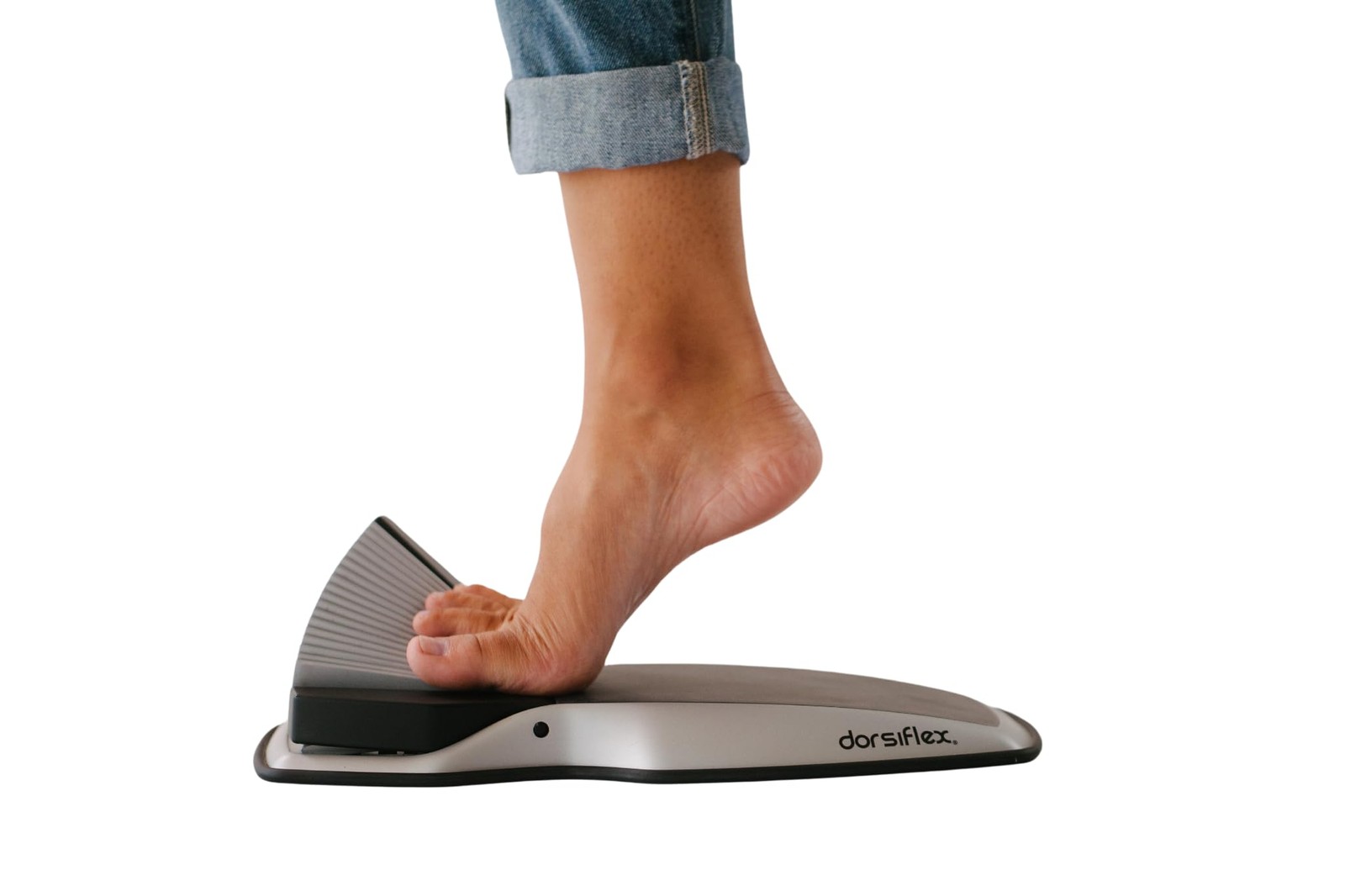 Dorsiflex. Deep calf, foot, and arch stretcher and foot rocker and slant boar...