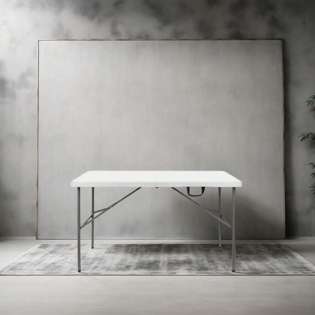 4FT Plastic Folding Table, Shooting Table, HDPE Portable Picnic Table-FGQA