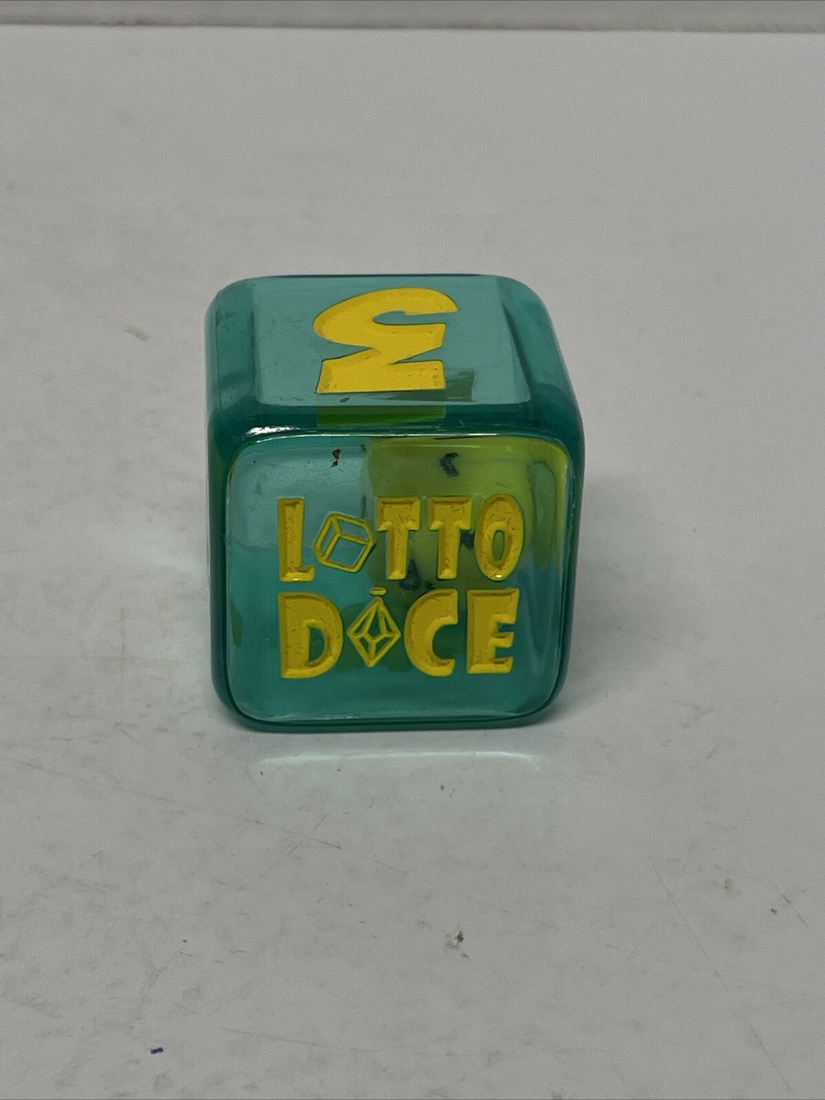 Lottery Number Pick Lotto Dice Day Dream Games Rare Blue Yellow Vintage