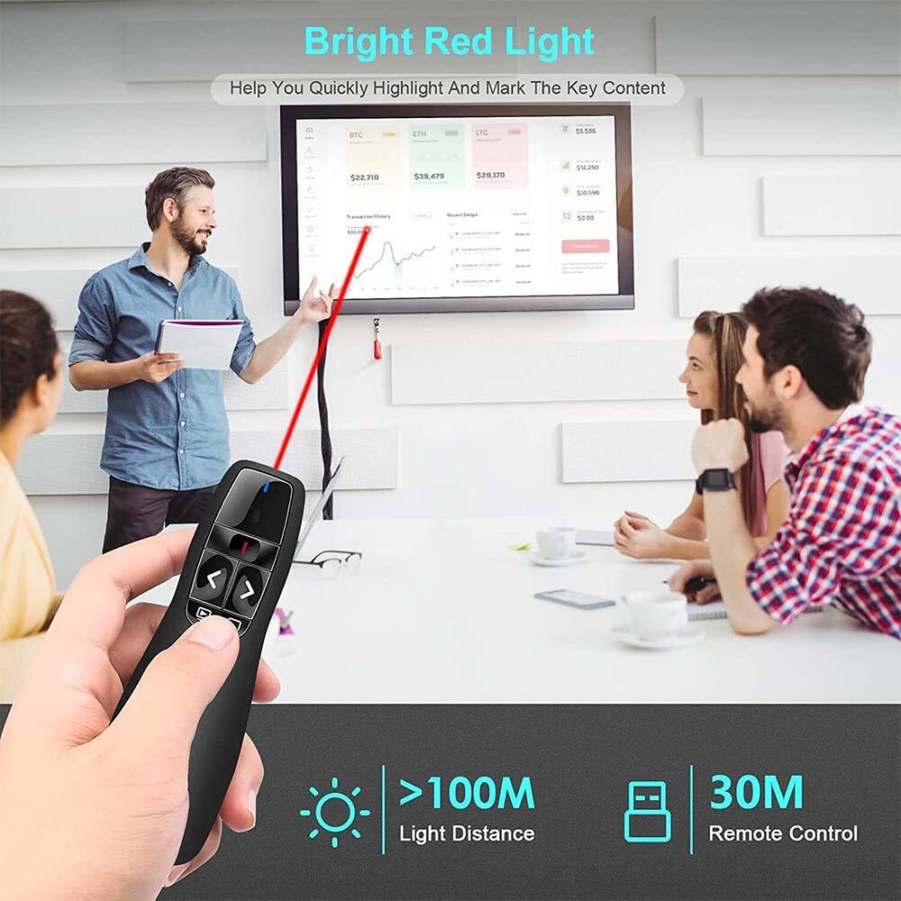 Wireless Presenter,Presentation Remote Control Pen PPT Remote Controller Clicker