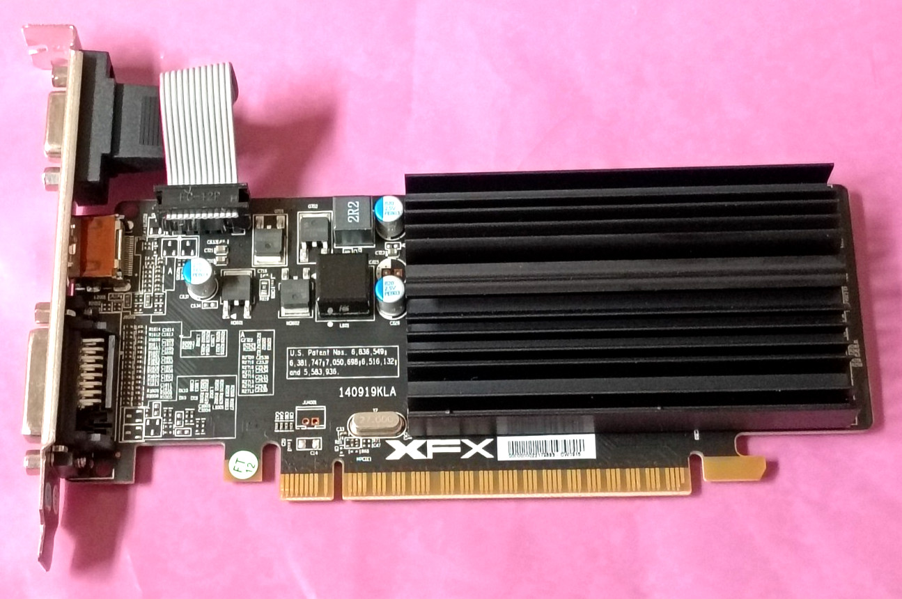 R5 220A-2Q XFX Radeon 625M 2GB DDR3 625 MHz 1xHDMI 1xDVI-D 1xVGA Video Card