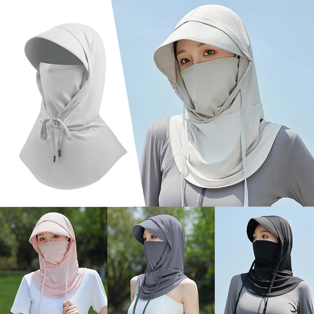 Women Neck Cover Sunscreen Face Mask Anti-UV Half Face Cover Cycling Summer ๑