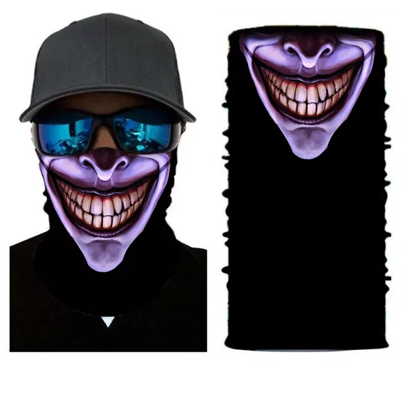 Neck Gaiter Face Mask Fishing Sun Headwear Protection Purple Joker
