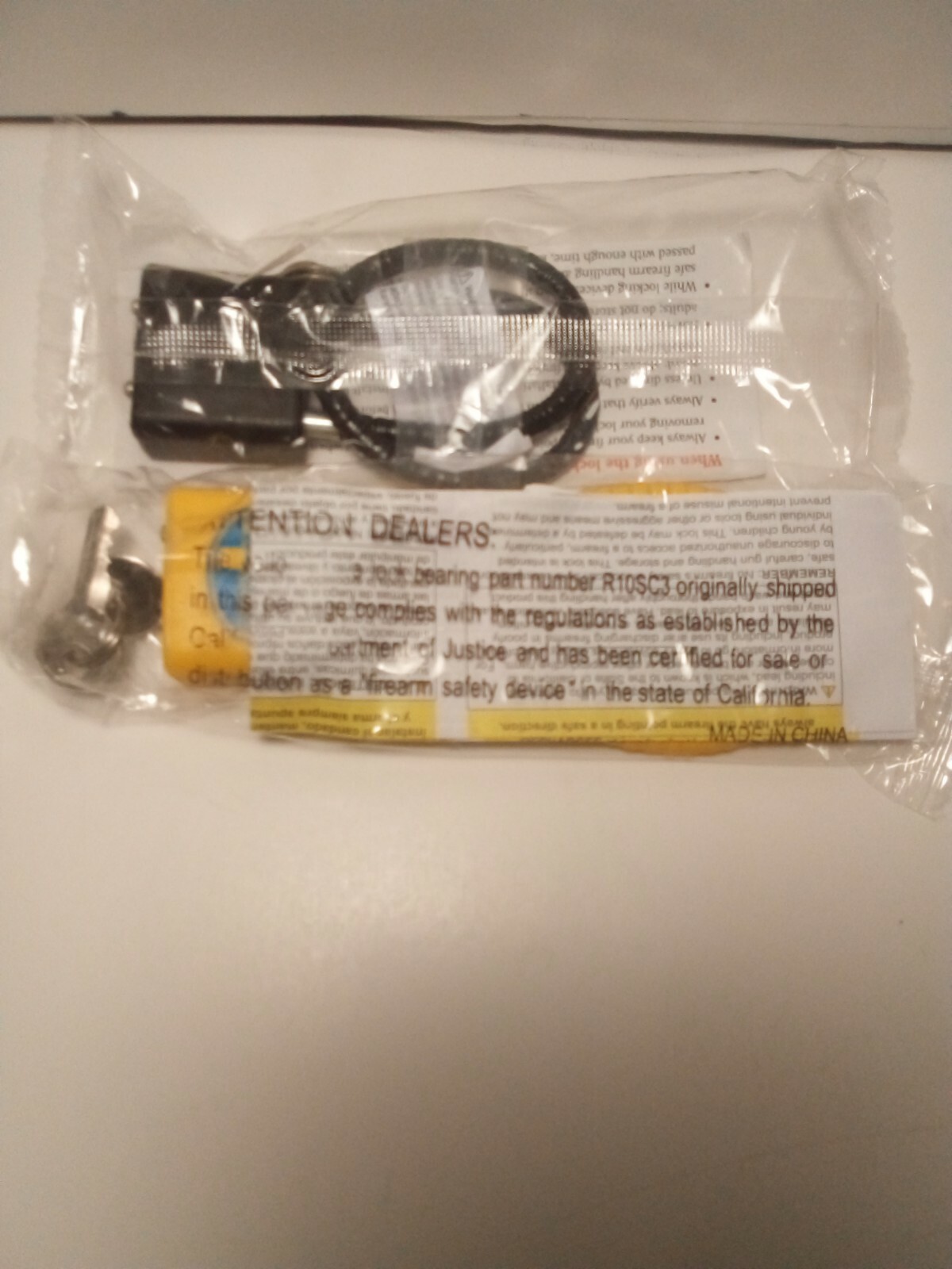 Cable Locks.One Mossberg One Ruger