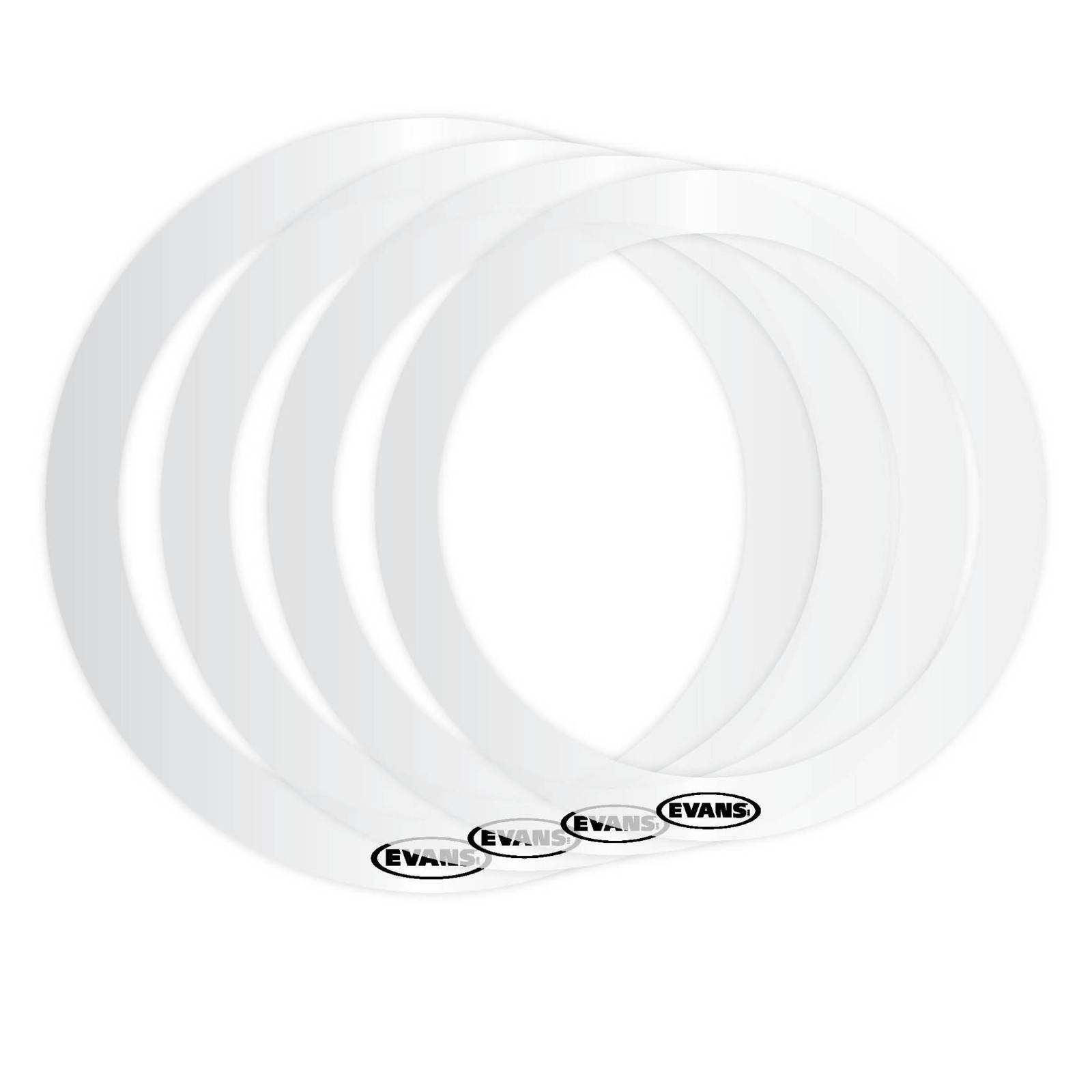 Evans E-Ring ER-STANDARD Overtone Control Rings Pack 12"/13"/16" & 14" Snare