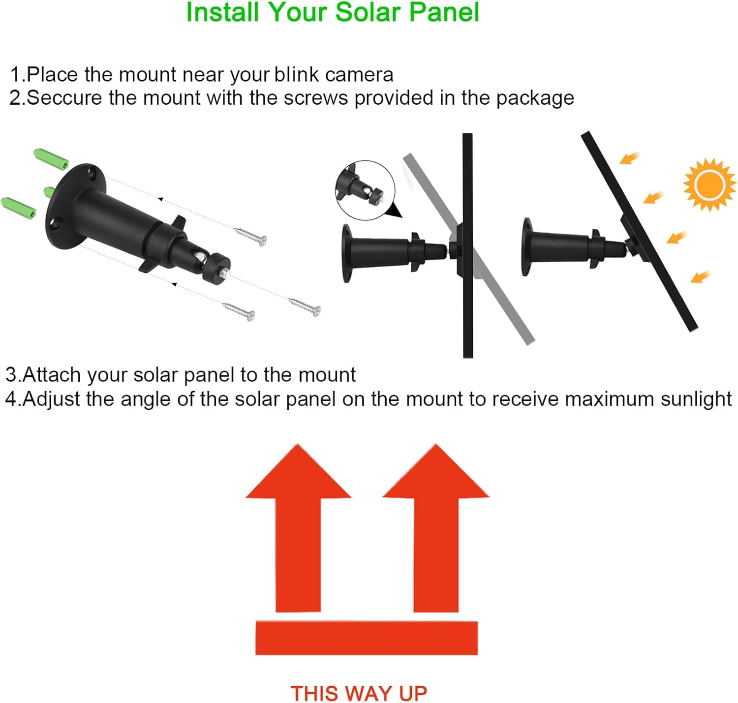 3 Pack 7W Solar Panel Compatible with Blink Outdoor 4 (4Th Gen)/ (3Rd Gen) XT3 a