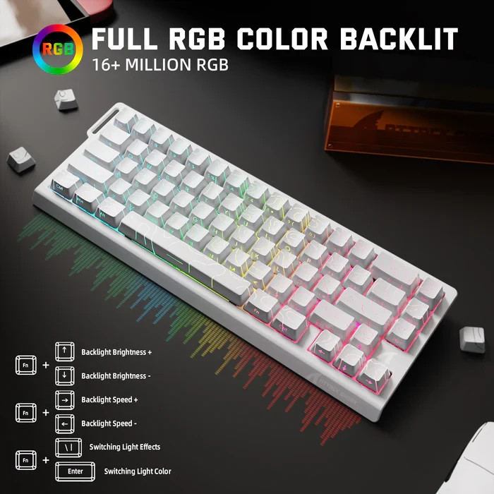ATTACK SHARK X68PRO HE Wireless Rapid Trigger Mechanical Magnetic Keyboard