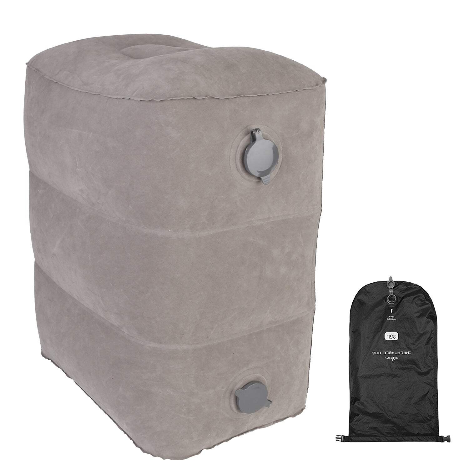 Inflatable Foot Rest with Air Bag 3 Adjustable Height Travel Foot Pillow Kids Ai
