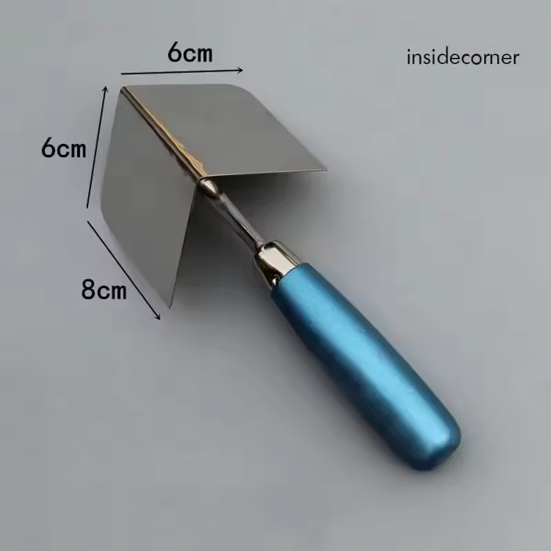 1pc Drywall Corner Tool Outside / Inside Corner Knife 8x6cm Stainless Steel Corn